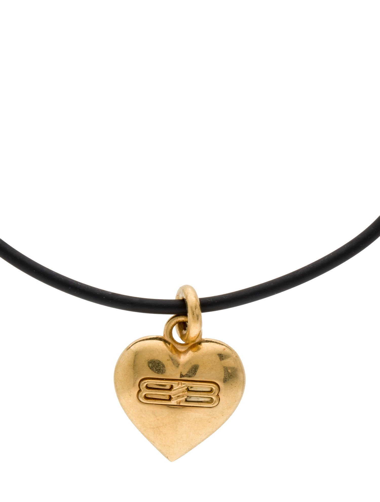 Balenciaga BB Icon Heart Pendant Necklace